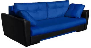 Прямой диван Амстердам Еврокнижка Синий