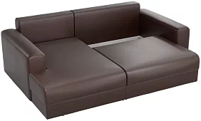 Угловой диван Мэдискона Еврокнижка Коричневый