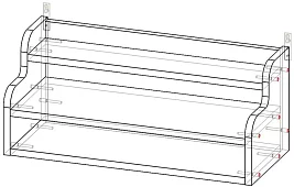 Полка Клипмен BMS Белый