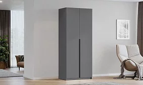 Шкаф двухдверный Берген ПРО ШК-800 (серый графит) Серый