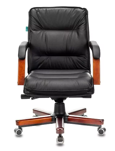 Кресло руководителя Бюрократ T-9927 Walnut-LOW дизайн 1, Черный