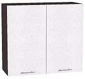 Шкаф верхний с 2-мя дверцами Валерия-М 720х800 Белый металлик/Венге