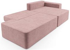 Угловой диван Маниса Еврокнижка Розовый