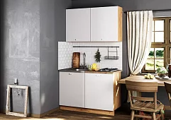Кухня Дана 1.2м (дуб крафт золотой/белый) Белый 