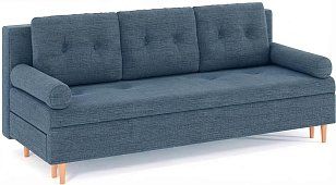 Прямой диван Белфаст Еврокнижка Синий