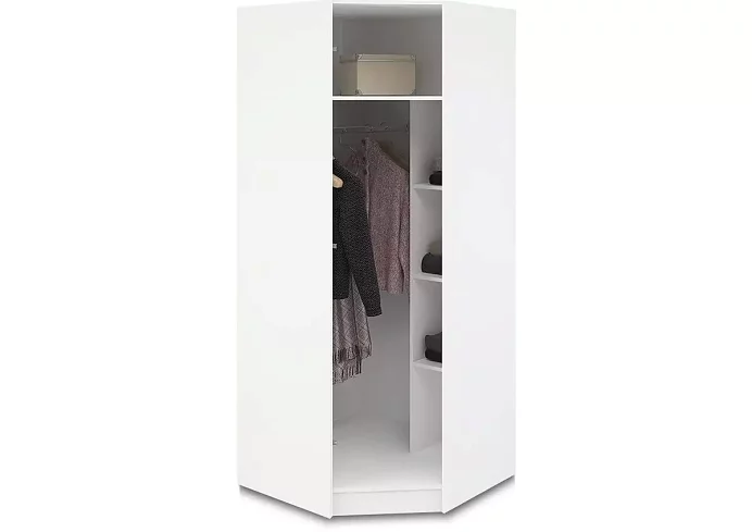 Шкаф угловой ШКУ Венеция (белый/жемчуг), Бежевый