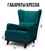 Кресло Ритм Без механизма Зеленый 