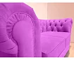 Прямой диван Честерфилд, Фиолетовый