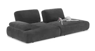 Прямой диван Ризван Сканди Без механизма Серый